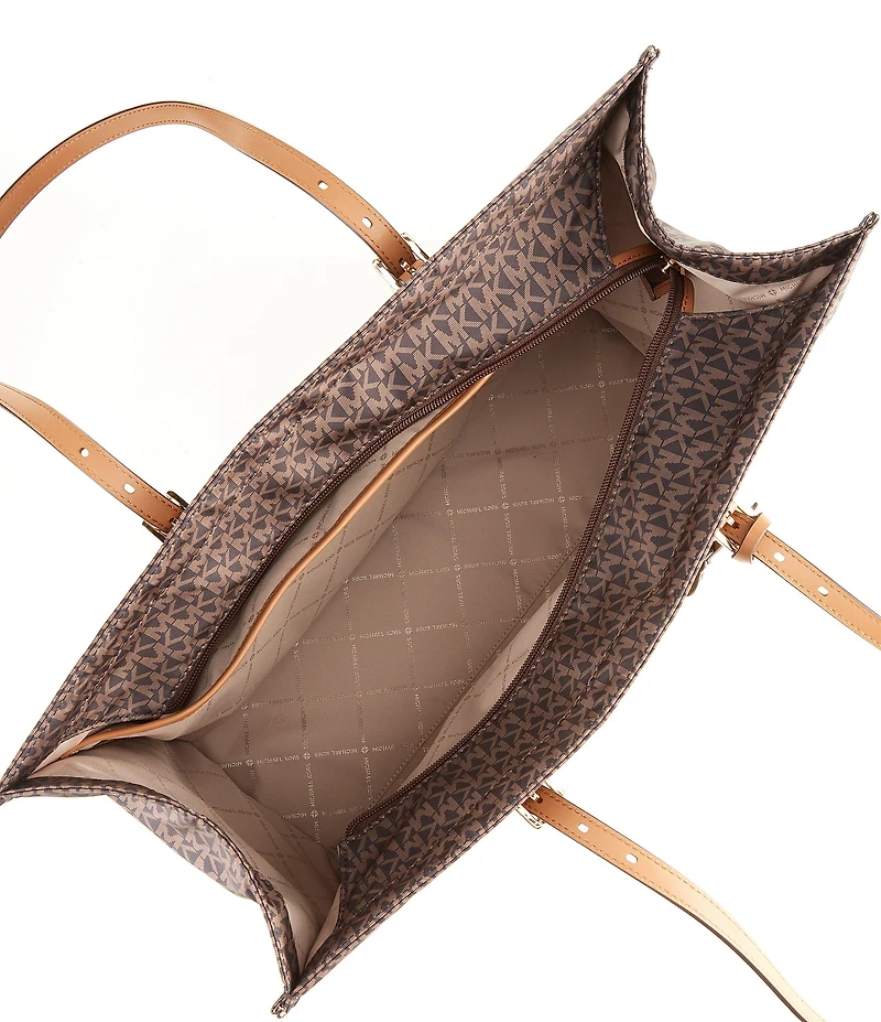 Michael Kors Zadie Large East West Multi Function Top Zip Tote Bag