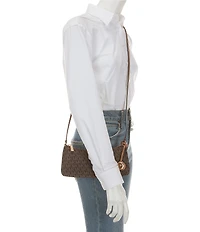 Michael Kors Zadie Small East West Top Zip Crossbody Bag