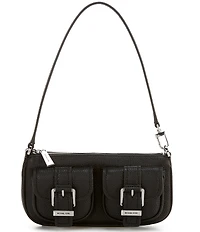Michael Kors Zoe Small Convertible Buckled Dual Pocket Pouchette