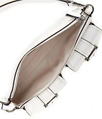 Michael Kors Zoe Small Convertible Buckled Dual Pocket Pouchette