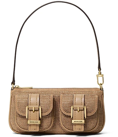 Michael Kors Zoe Small Rhinestoned Cargo Shoulder Bag