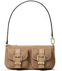 Michael Kors Zoe Small Rhinestoned Cargo Shoulder Bag