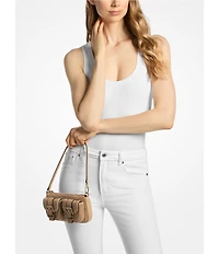 Michael Kors Zoe Small Rhinestoned Cargo Shoulder Bag