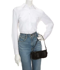 Michael Kors Zoe Small Suede Pouchette Shoulder Bag