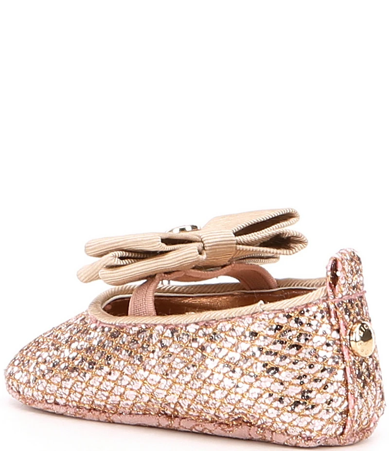 MICHAEL Michael Kors Girls' Baby Day Ballerina Bow Crib Shoes (Infant)