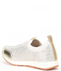 MICHAEL Michael Kors Girls' Allie Sock Crystal Embellished Slip On Sneakers (Toddler)