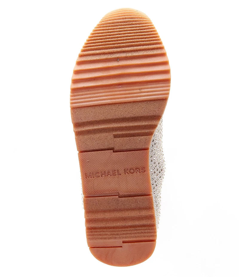 MICHAEL Michael Kors Girls' Allie Sock Crystal Embellished Slip On Sneakers (Toddler)