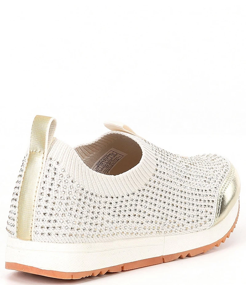 MICHAEL Michael Kors Girls' Allie Sock Crystal Embellished Slip On Sneakers (Youth)