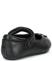 MICHAEL Michael Kors Girls' Amber Aiden Leather Logo Mary Jane Ballet Flats (Infant)