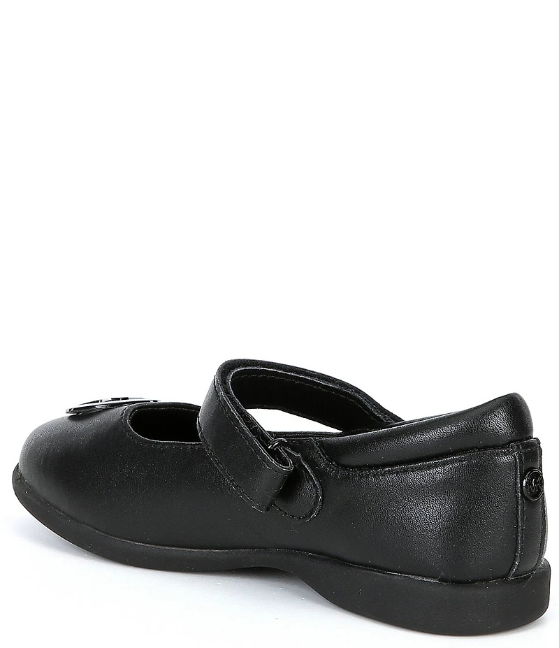 MICHAEL Michael Kors Girls' Amber Aiden Leather Logo Mary Jane Ballet Flats (Toddler)