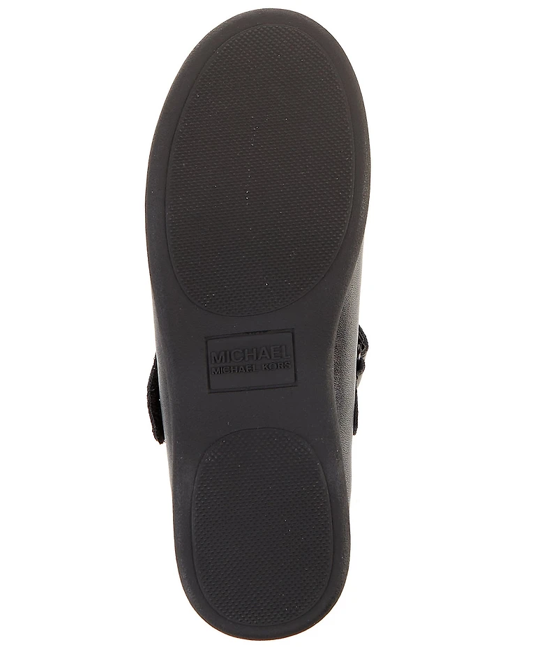 MICHAEL Michael Kors Girls' Amber Aiden Leather Logo Mary Jane Ballet Flats (Toddler)