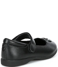 MICHAEL Michael Kors Girls' Amber Aiden Leather Logo Mary Jane Ballet Flats (Youth)