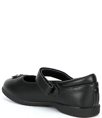 MICHAEL Michael Kors Girls' Amber Aiden Leather Logo Mary Jane Ballet Flats (Youth)