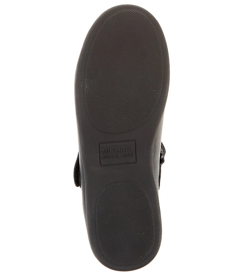 MICHAEL Michael Kors Girls' Amber Aiden Leather Logo Mary Jane Ballet Flats (Youth)