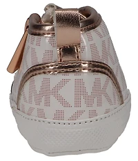 MICHAEL Michael Kors Girls' Baby Split Hi-Top Logo Sneaker Crib Shoes (Infant)