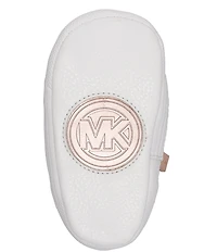 MICHAEL Michael Kors Girls' Baby Split Hi-Top Logo Sneaker Crib Shoes (Infant)