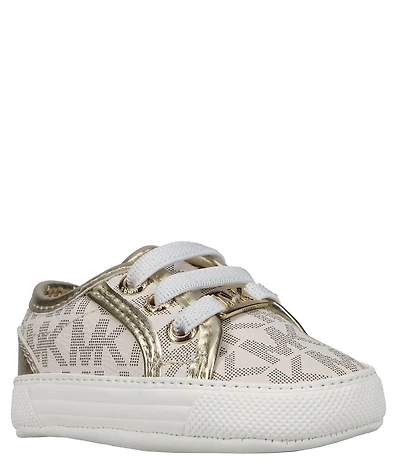 MICHAEL Michael Kors Girls' Brittania Logo Sneaker Crib Shoes (Infant)