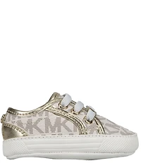 MICHAEL Michael Kors Girls' Brittania Logo Sneaker Crib Shoes (Infant)