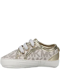 MICHAEL Michael Kors Girls' Brittania Logo Sneaker Crib Shoes (Infant)