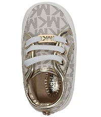 MICHAEL Michael Kors Girls' Brittania Logo Sneaker Crib Shoes (Infant)