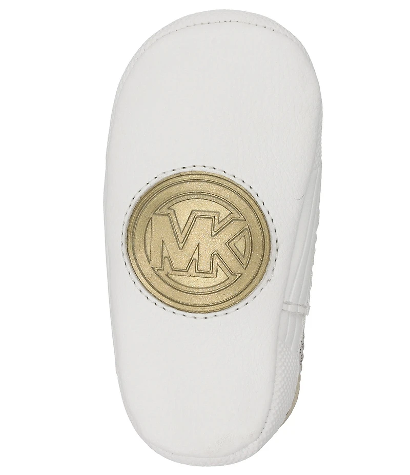 MICHAEL Michael Kors Girls' Brittania Logo Sneaker Crib Shoes (Infant)
