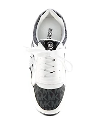 MICHAEL Michael Kors Girls' Cosmo Maddy Glitter Logo Chunky Sneakers (Toddler)