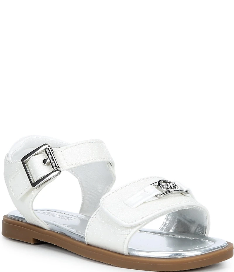 MICHAEL Michael Kors Girls' Kieran Glitter Ankle Wrap Sandals (Infant)