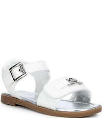 MICHAEL Michael Kors Girls' Kieran Glitter Ankle Wrap Sandals (Infant)