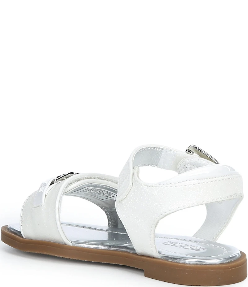 MICHAEL Michael Kors Girls' Kieran Glitter Ankle Wrap Sandals (Infant)