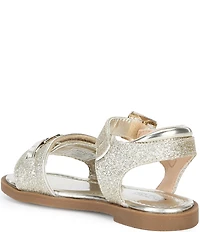 MICHAEL Michael Kors Girls' Kieran Glitter Ankle Wrap Sandals (Infant)