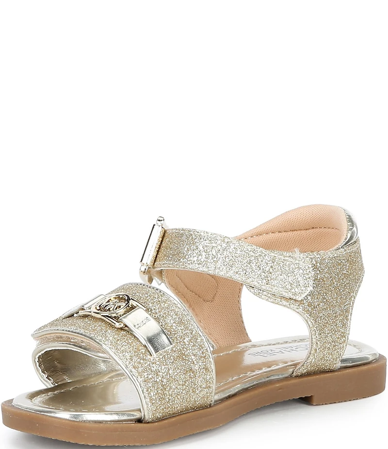 MICHAEL Michael Kors Girls' Kieran Glitter Ankle Wrap Sandals (Infant)