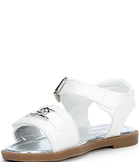 MICHAEL Michael Kors Girls' Kieran Glitter Ankle Wrap Sandals (Toddler)