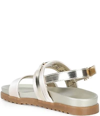 MICHAEL Michael Kors Girls' Irene Metallic Slingabck Sandals (Toddler)