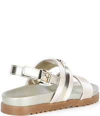 MICHAEL Michael Kors Girls' Irene Metallic Slingabck Sandals (Youth)