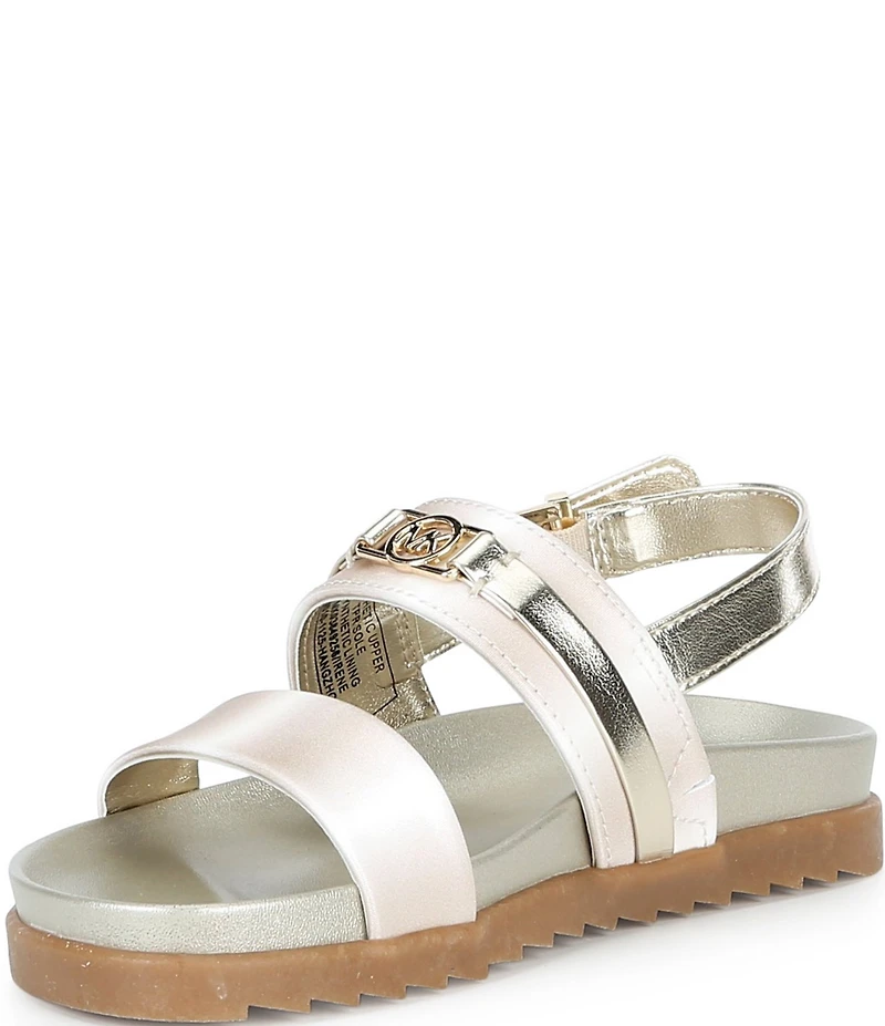 MICHAEL Michael Kors Girls' Irene Metallic Slingabck Sandals (Youth)