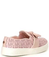 MICHAEL Michael Kors Girls' Jem Bow Logo Slip On Sneakers (Toddler)