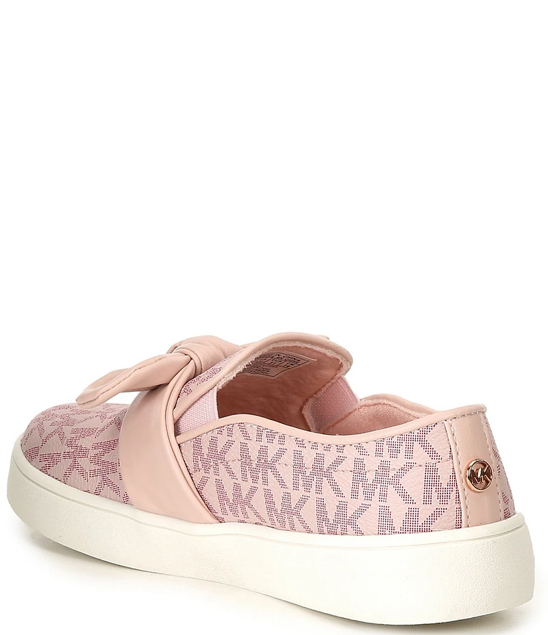 MICHAEL Michael Kors Girls' Jem Bow Logo Slip On Sneakers (Toddler)