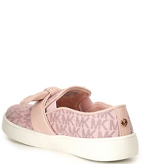 MICHAEL Michael Kors Girls' Jem Bow Logo Slip On Sneakers (Toddler)
