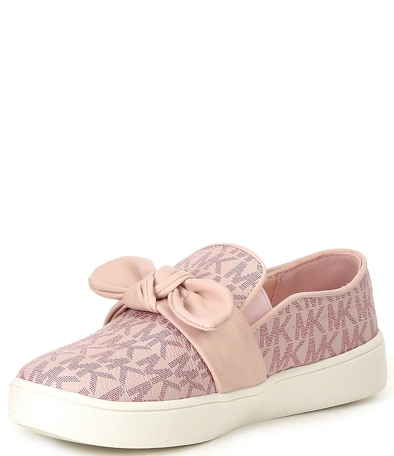 MICHAEL Michael Kors Girls' Jem Bow Logo Slip On Sneakers (Toddler)