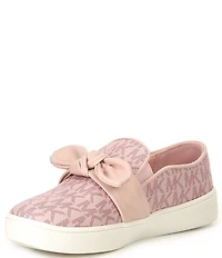 MICHAEL Michael Kors Girls' Jem Bow Logo Slip On Sneakers (Toddler)