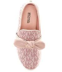 MICHAEL Michael Kors Girls' Jem Bow Logo Slip On Sneakers (Toddler)
