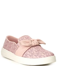 MICHAEL Michael Kors Girls' Jem Bow Logo Slip On Sneakers (Youth)