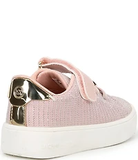 MICHAEL Michael Kors Girls' Jem Grove Metallic Mesh Hook-and-Loop Sneakers (Infant)