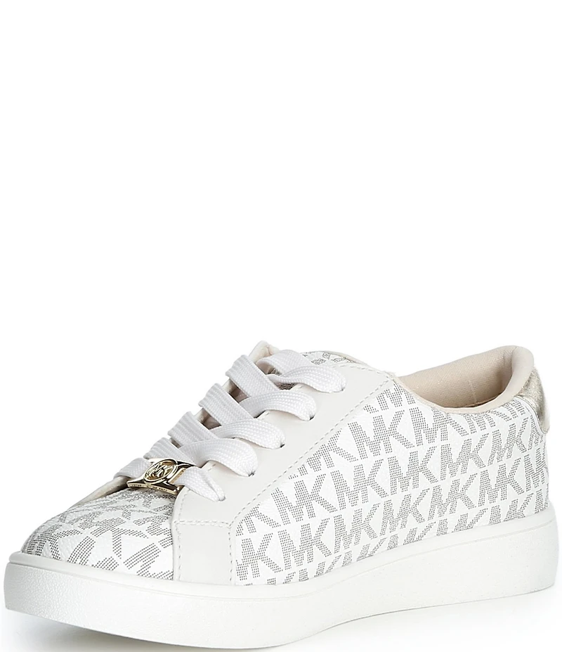 MICHAEL Michael Kors Girls' Jem Kehlani II Canvas Logo Monogram Heart Embellished Sneakers (Youth)