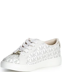MICHAEL Michael Kors Girls' Jem Kehlani II Canvas Logo Monogram Heart Embellished Sneakers (Youth)