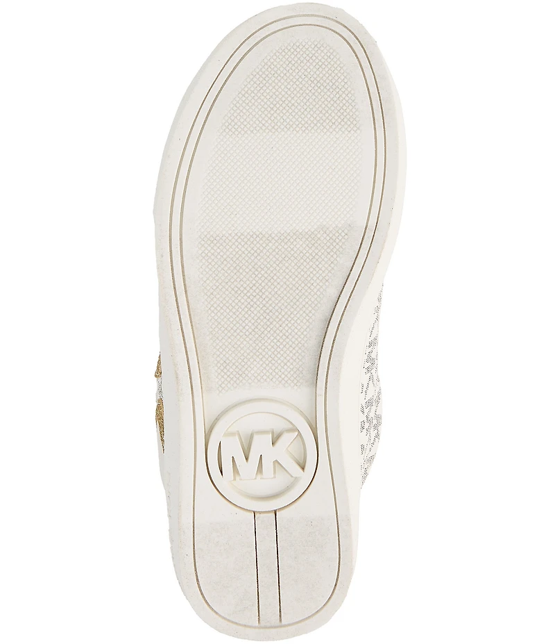 MICHAEL Michael Kors Girls' Jem Kehlani II Canvas Logo Monogram Heart Embellished Sneakers (Youth)