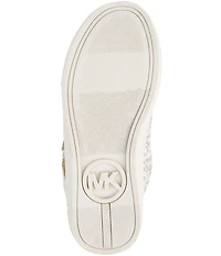MICHAEL Michael Kors Girls' Jem Kehlani II Canvas Logo Monogram Heart Embellished Sneakers (Youth)