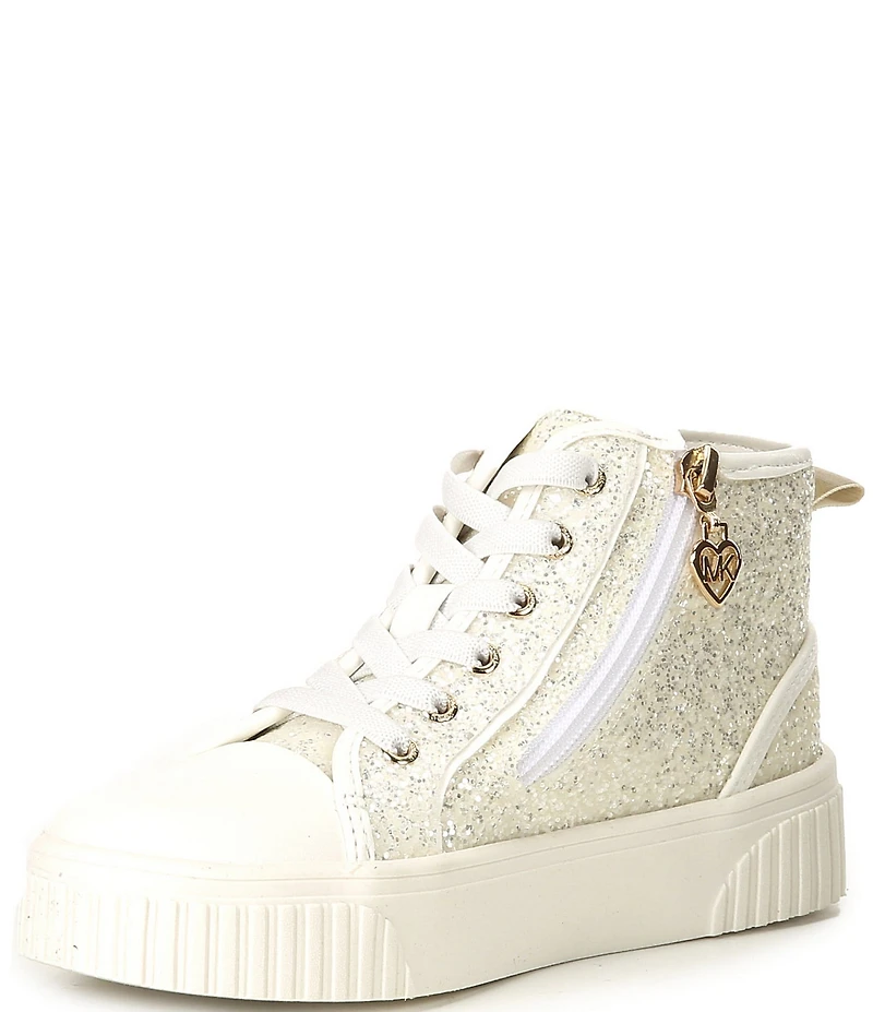 MICHAEL Michael Kors Girls' Jem Split Hi-Top Glitter Sneakers (Toddler)