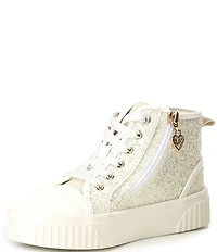 MICHAEL Michael Kors Girls' Jem Split Hi-Top Glitter Sneakers (Toddler)