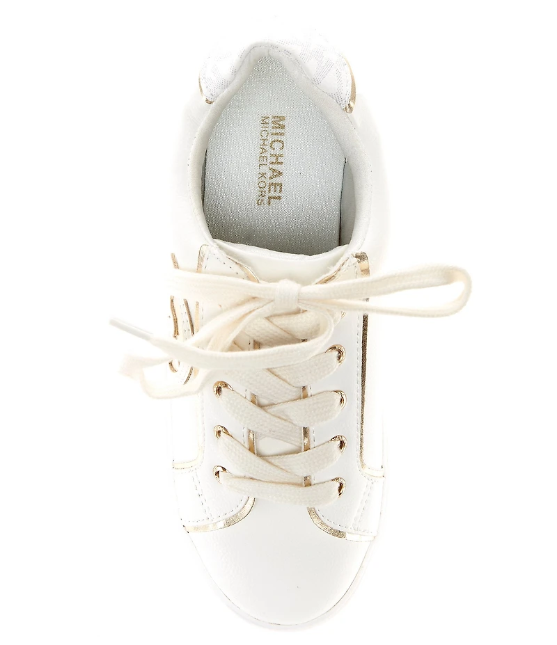 MICHAEL Michael Kors Girls' Jordana Poppy Metallic Logo Platform Sneakers (Youth)